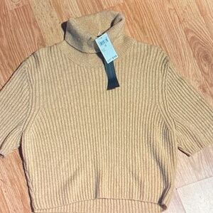 House of Harlow 1960 Tan Turtleneck Sweater
